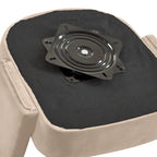 Modern Swivel Barrel Chair, Upholstered Velvet Round Accent Chairs,360 Degree Comfy Swivel Chair with Open Backrest