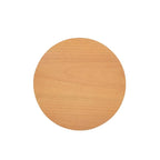 Cabana 18  Round Cane Rattan Storage Side Table, Natural Brown Oak Wood