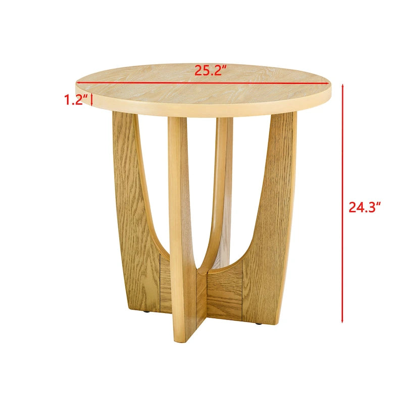 25  Round End Table