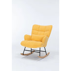 Rocking Chair Wingback Chair Modern Rocking Accent Chairs Glider Recliner for Living Room, Nursery, Bedroom