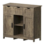 Storage Cabinets,Wooden Floor Cabinet,with Drawers and Shelves Storage Cabinets
