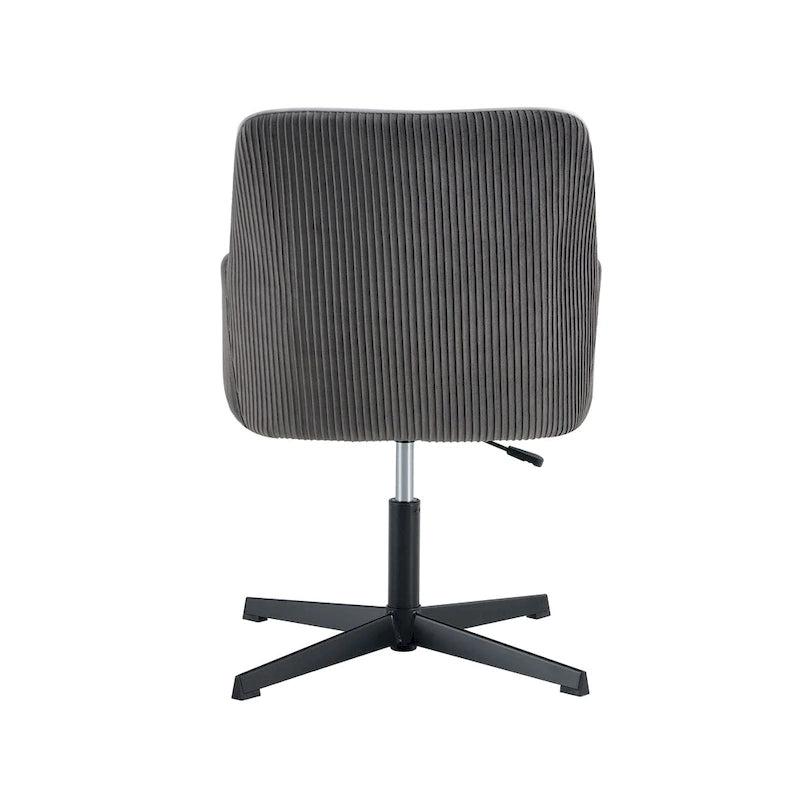 Antique Dark Grey Modern 25.6  Swivel Desk Chair