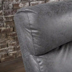 Modern Contemporary Recliner Chair (Double Seat), Fabric Loveseat with Plush Cushions