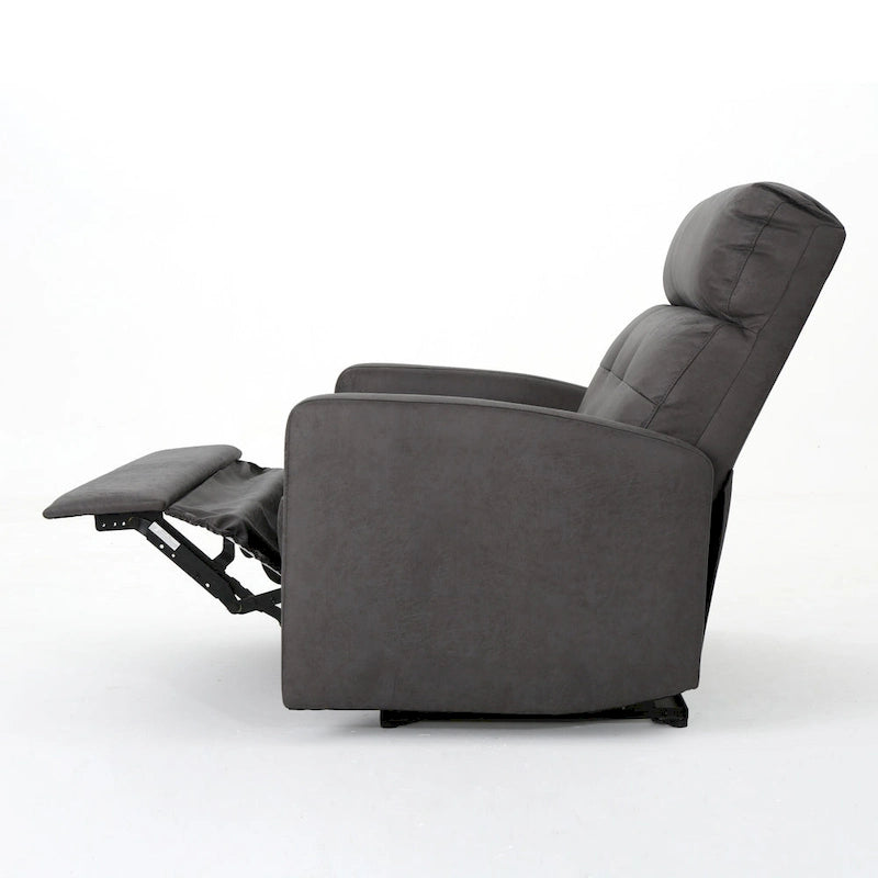 Modern Contemporary Recliner Chair (Double Seat), Fabric Loveseat with Plush Cushions