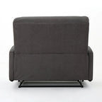 Modern Contemporary Recliner Chair (Double Seat), Fabric Loveseat with Plush Cushions