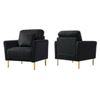 Velvet Accent Chair Living Room Chair Set of 2