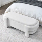 GDFStudio - Evelyn Chenille Upholstered Storage Bench with Turned Legs for Elegant Spaces