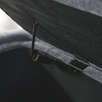 GDFStudio - Evelyn Chenille Upholstered Storage Bench with Turned Legs for Elegant Spaces