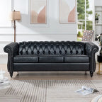 Naro Mid-Century 84  Modern 3 Seater Chesterfield Sofa Couches by Christopher Knight Home