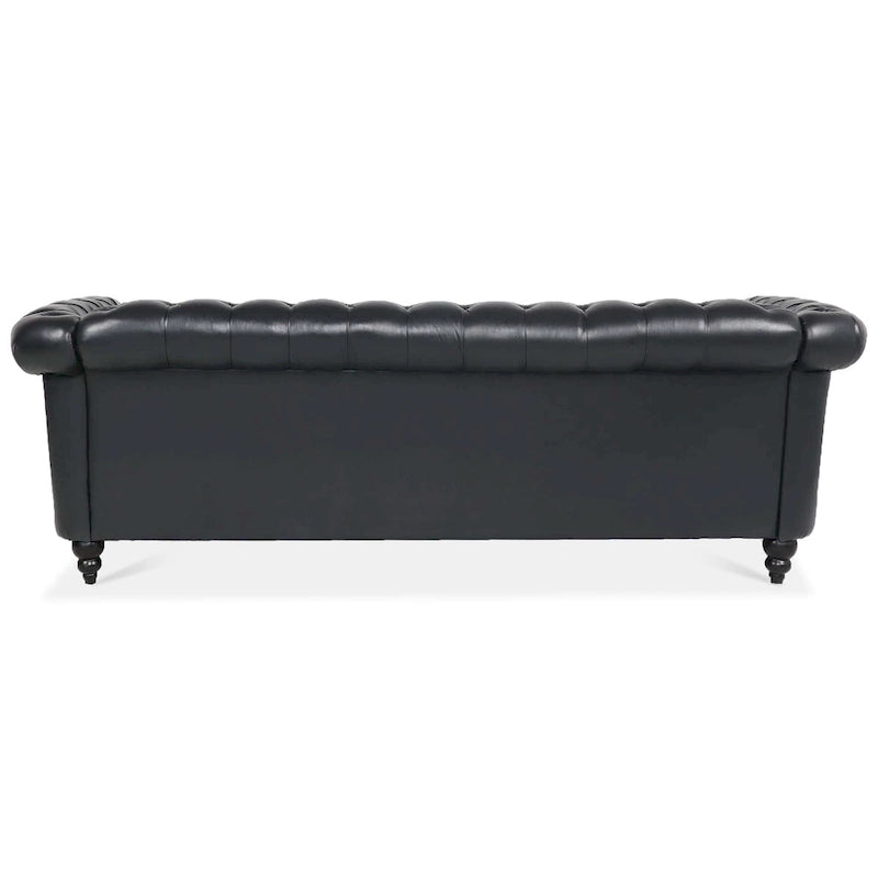 Naro Mid-Century 84  Modern 3 Seater Chesterfield Sofa Couches by Christopher Knight Home