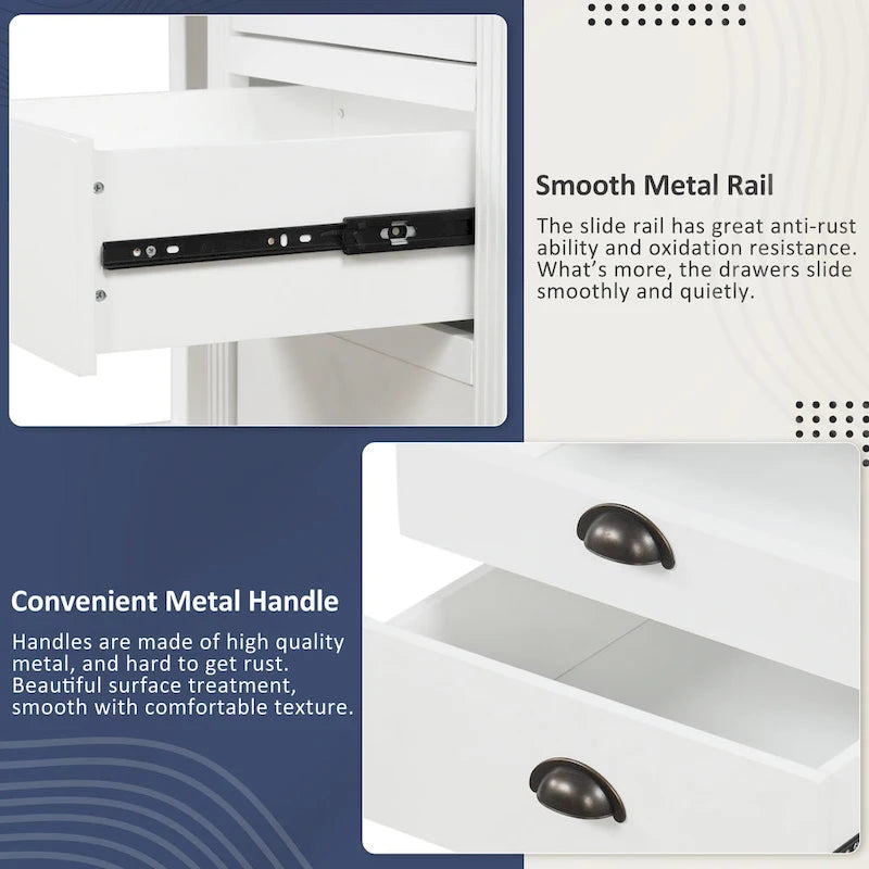 Modern L Shaped Executive Office Desk with 3 Drawers and Open Shelves for Home Office or Study Room Use