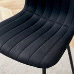 Classic Dining Chair Set of 4, Kitchen Armless Side Chair, Interior Decoration Chair with Metal Legs for Dining Room