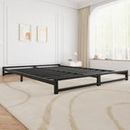Metal Platform Bed Frame with Steel Slats Support