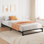 Metal Platform Bed Frame with Steel Slats Support