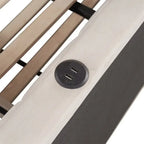 Full Size Upholstered Daybed with Twin Size Pop Up Trundle and USB Ports, Modern Daybed Frame Sofa Bed with L-Shaped Backrest