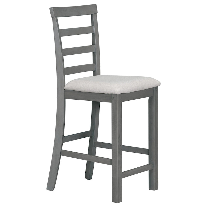 Multi-Functional Counter Height Dining Set Kitchen Bar Dining Table Set with 9 Wine Compartment Wine Glass Holders for Kitchen