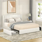 Luxurious Tufted Platform Bed with Dual Storage Drawers for Ultimate Comfort