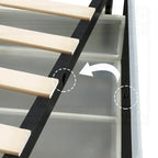 Luxurious Tufted Platform Bed with Dual Storage Drawers for Ultimate Comfort