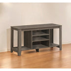 Contemporary Wood TV Console with Open Storage 48-Inch Entertainment Stand for 55 Inch Screens - 24.25 H x 17.25 W x 47.75 L