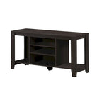 Contemporary Wood TV Console with Open Storage 48-Inch Entertainment Stand for 55 Inch Screens - 24.25 H x 17.25 W x 47.75 L