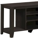 Contemporary Wood TV Console with Open Storage 48-Inch Entertainment Stand for 55 Inch Screens - 24.25 H x 17.25 W x 47.75 L