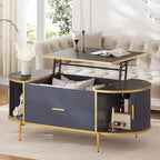 Lift Top Coffee Table Storage Compartment Barn Door