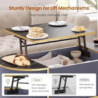 Lift Top Coffee Table Storage Compartment Barn Door