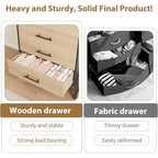 4+2 Drawer Tall Freestanding Dresser for Bedroom