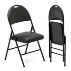 Costway 2/4/8/10/12 PCS Folding Padded Party Chairs with Metal Frame