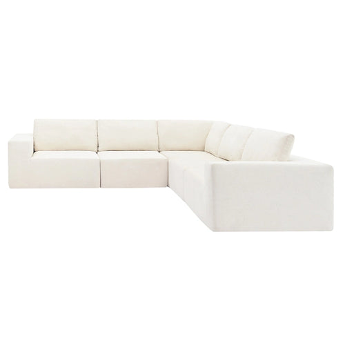 147  Modular Sectional Sofa,L Shaped Wide Seat Couch,Free Combination