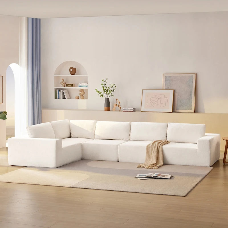 147  Modular Sectional Sofa,L Shaped Wide Seat Couch,Free Combination