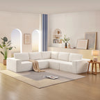 147  Modular Sectional Sofa,L Shaped Wide Seat Couch,Free Combination