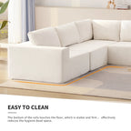 147  Modular Sectional Sofa,L Shaped Wide Seat Couch,Free Combination