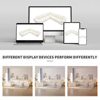 147  Modular Sectional Sofa,L Shaped Wide Seat Couch,Free Combination