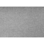 Grey Polyester Upholstered Queen Bed Frame with Headboard and Nailhead Trim