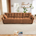 Modern 3-Seater Tufted Sofa Couch with Pillows