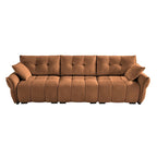 Modern 3-Seater Tufted Sofa Couch with Pillows