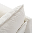 3-Piece Chenille Cloud Sofa & Armchair Set with Deep Seats & 3 Pillows