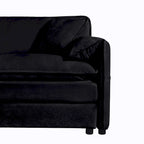 3-Piece Chenille Cloud Sofa & Armchair Set with Deep Seats & 3 Pillows