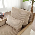 Modern 26.77  Upholstered 360 Swivel Barrel Chair with Sturdy Hardwood Frame for Living Room