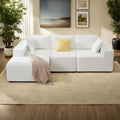 103  Fabric Modular Sectional Sofa with Deep Seats, L-Shaped Cloud Couch and Chaise, No Assembly Required