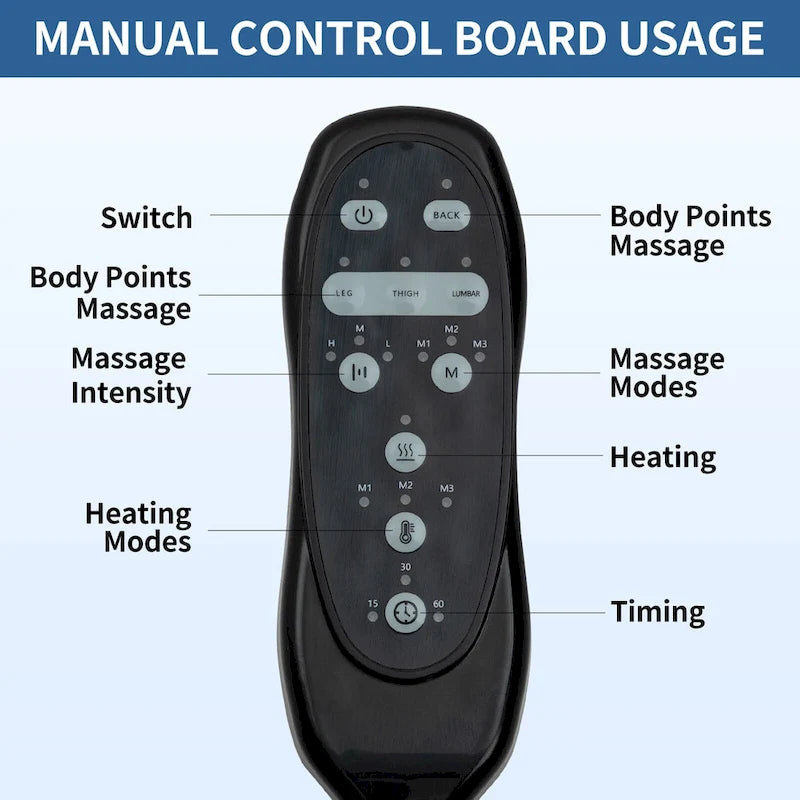 Blue Lift Recliner with 8-Point Massage, Lumbar Heating, Dual USB Ports, and Stainless Steel Cup Holders