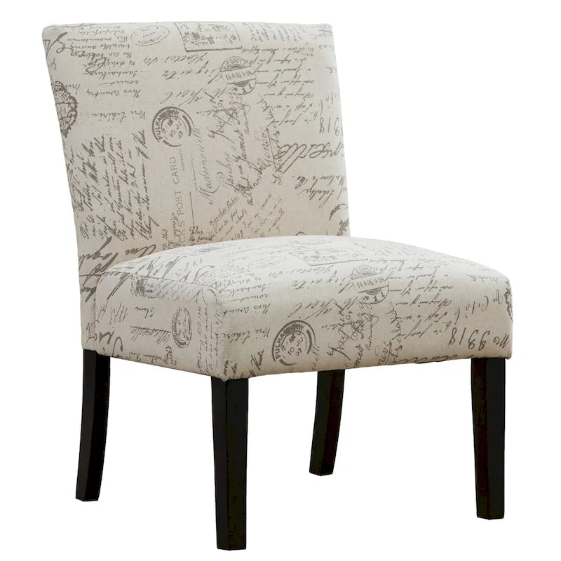 White 25.5  Upholstered Accent Chair