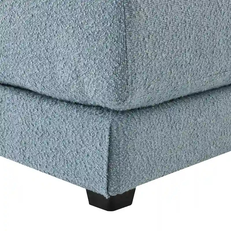 Blue 120  L-Shaped 4-Seat Sectional Sofa