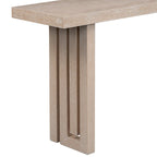 59  Modern Console Table with Distinctive Side Shapes for Entryway, Living Room