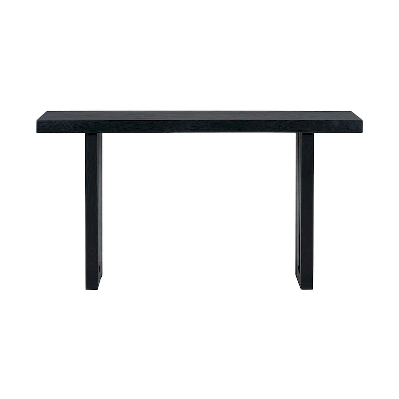 59  Modern Console Table with Distinctive Side Shapes for Entryway, Living Room