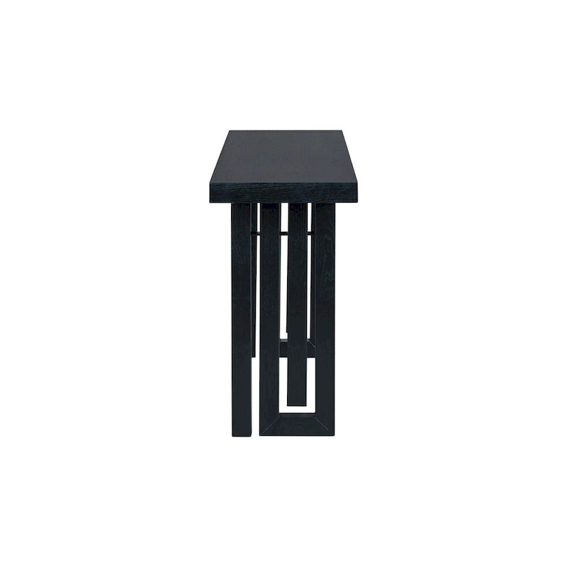 59  Modern Console Table with Distinctive Side Shapes for Entryway, Living Room