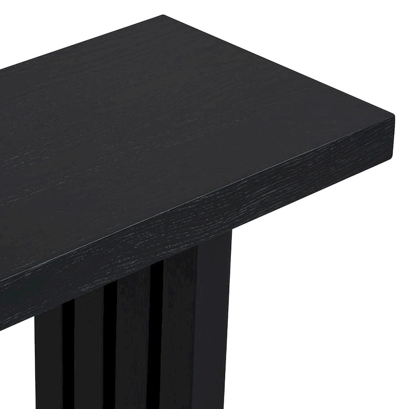 59  Modern Console Table with Distinctive Side Shapes for Entryway, Living Room