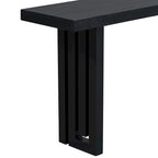 59  Modern Console Table with Distinctive Side Shapes for Entryway, Living Room