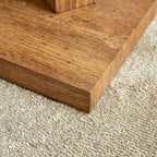 47.2  Modern Rectangular Coffee Table with Tempered Glass Tabletop and MDF Legs